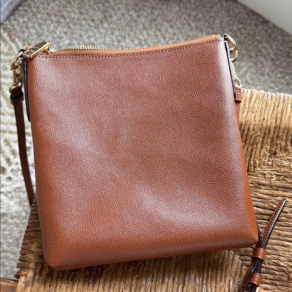Coach Tan Leather Crossbody Bag - Picture 2 of 3